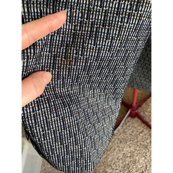 Blazer Vintage 1970s polyester broken stripe - Picture 9 of 12